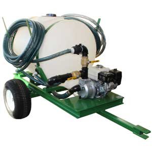 HSM HS-100-P pull type 100 gallon hydroseeder
